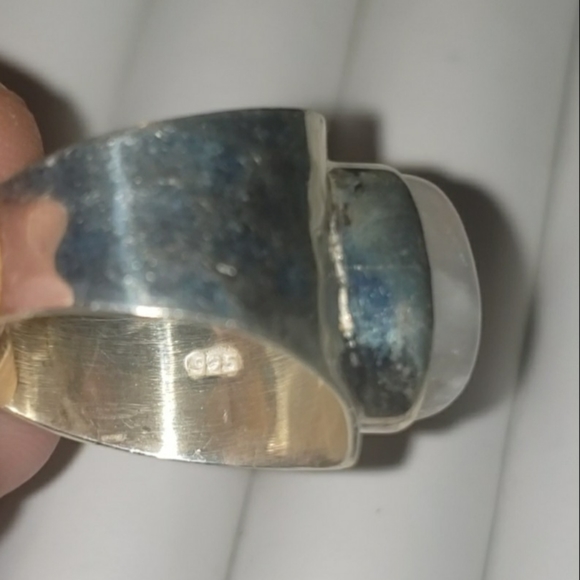 Rainbow Moonstone Ring (925 Solid Sterling Silver) - Picture 6 of 12